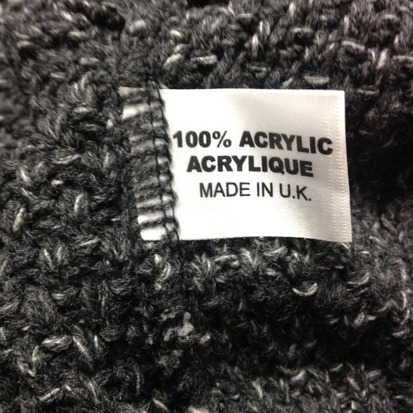 New Oyisis Men's Gray Knitted Cardigan Size S - Picture 7 of 8